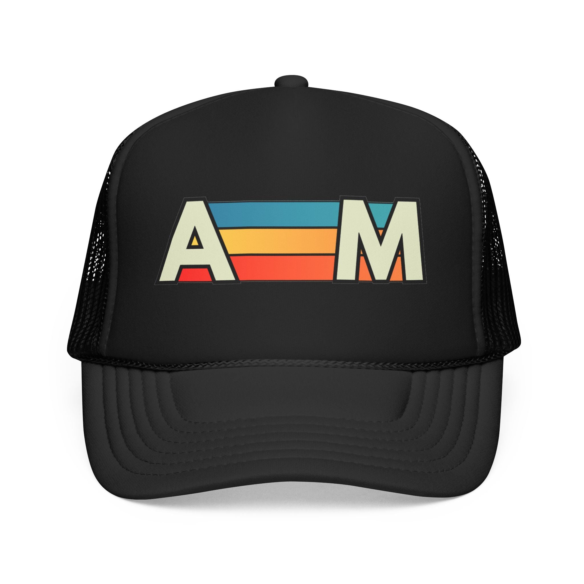 Retro Stripe Trucker Hat