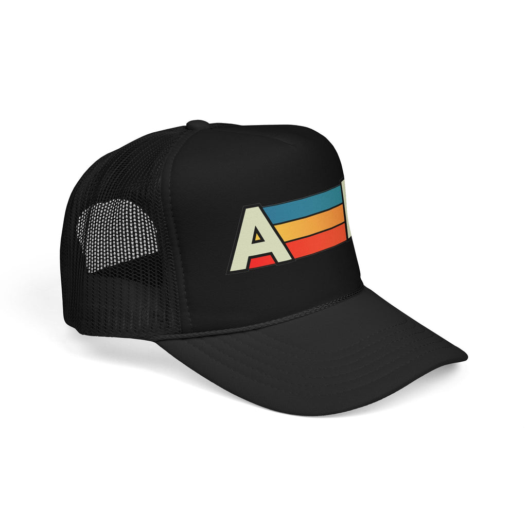 Retro Stripe Trucker Hat